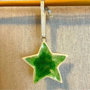 Christmas Star Ornament green gift idea stocking stuffer gift holiday decoration
